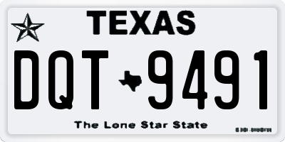 TX license plate DQT9491