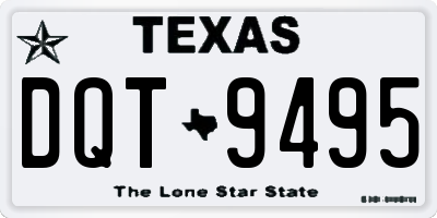 TX license plate DQT9495