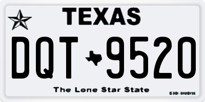 TX license plate DQT9520