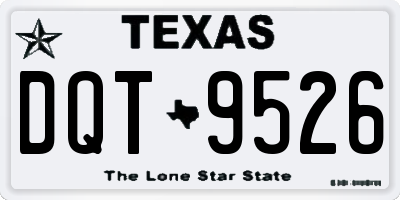 TX license plate DQT9526