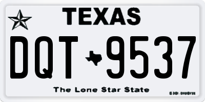 TX license plate DQT9537