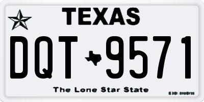 TX license plate DQT9571