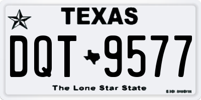 TX license plate DQT9577