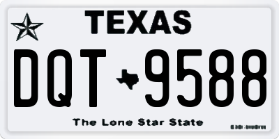 TX license plate DQT9588