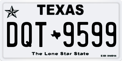 TX license plate DQT9599