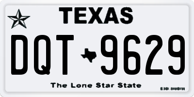 TX license plate DQT9629