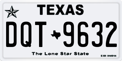 TX license plate DQT9632