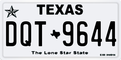 TX license plate DQT9644