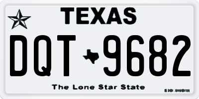 TX license plate DQT9682