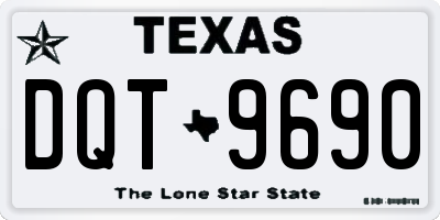 TX license plate DQT9690