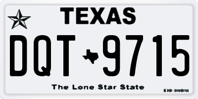 TX license plate DQT9715