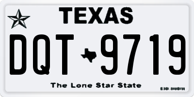 TX license plate DQT9719