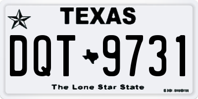 TX license plate DQT9731