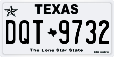 TX license plate DQT9732