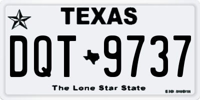 TX license plate DQT9737