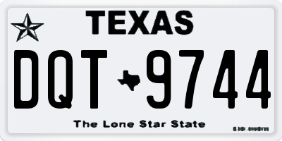 TX license plate DQT9744