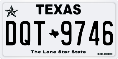 TX license plate DQT9746