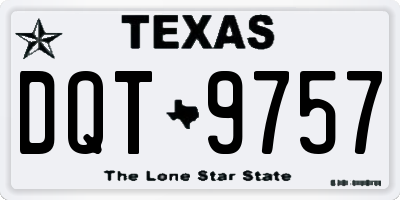 TX license plate DQT9757