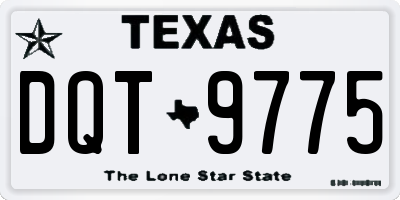 TX license plate DQT9775