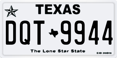 TX license plate DQT9944