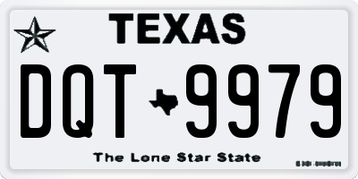 TX license plate DQT9979