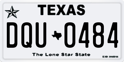 TX license plate DQU0484