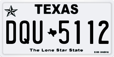 TX license plate DQU5112