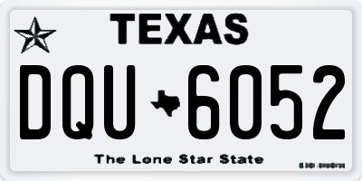 TX license plate DQU6052