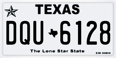 TX license plate DQU6128