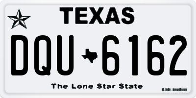 TX license plate DQU6162