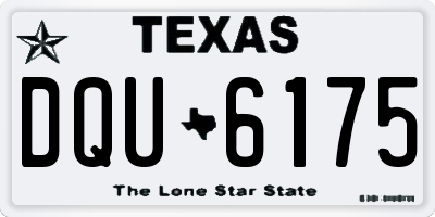 TX license plate DQU6175