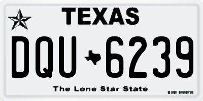 TX license plate DQU6239