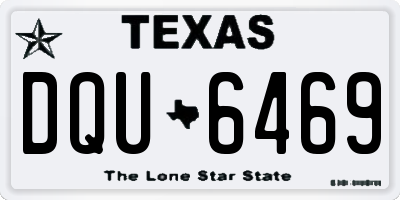 TX license plate DQU6469