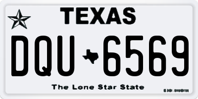 TX license plate DQU6569