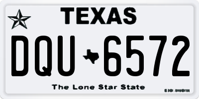 TX license plate DQU6572