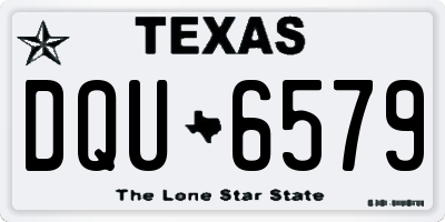 TX license plate DQU6579