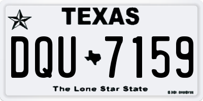 TX license plate DQU7159