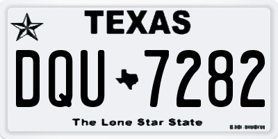 TX license plate DQU7282