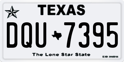 TX license plate DQU7395