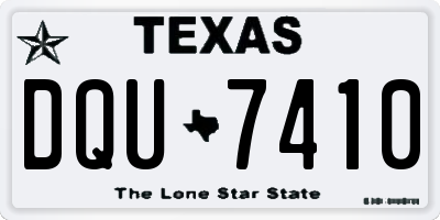 TX license plate DQU7410