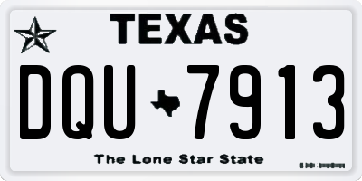 TX license plate DQU7913