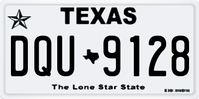 TX license plate DQU9128