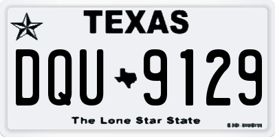 TX license plate DQU9129