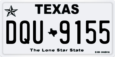 TX license plate DQU9155