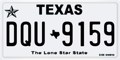 TX license plate DQU9159