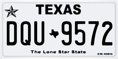 TX license plate DQU9572