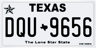 TX license plate DQU9656