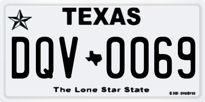 TX license plate DQV0069