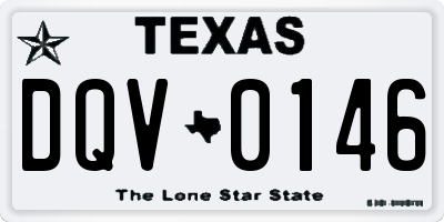 TX license plate DQV0146