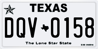 TX license plate DQV0158